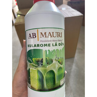 Tinh Lá Dứa Tự Nhiên / Hương và màu Kularome / Mauri  - Chai 1kg dùng làm bánh tươi, bánh kẹo khô, kem lạnh, rau câu...