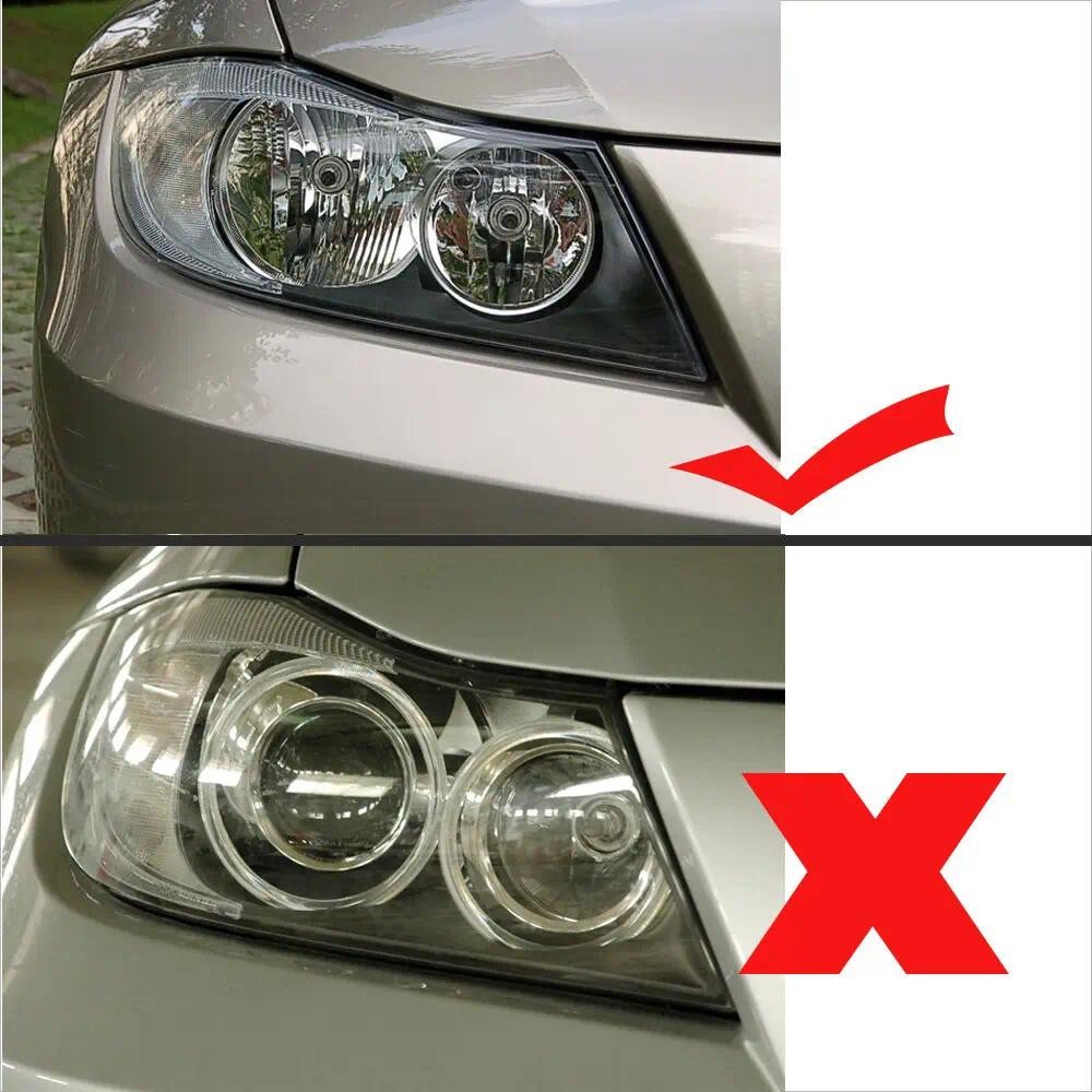 Cho Xe BMW E90 2004-2007 Đèn Pha Halogen Ống Kính Đèn Pha Ô Tô Vỏ