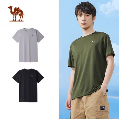 Áo thun CAMEL CROWN  tay ngắn thoáng khí nhanh khô cao cấp thời trang thể thao dành cho nam