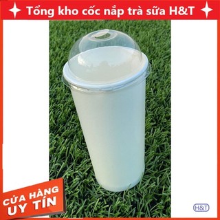 H&T Sỉ thùng nắp cầu phi 90, nắp bằng cao, nắp uống trực tiếp 90 dùng cho ly tim, cốc giấy miệng phi 90 hàng dày đẹp . ;