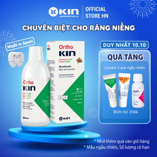 Nước Súc Miệng Ortho Kin Cho Răng Niềng, Chỉnh Nha Ngừa Hôi Miệng, Sạch Mảng Bám, 500ml