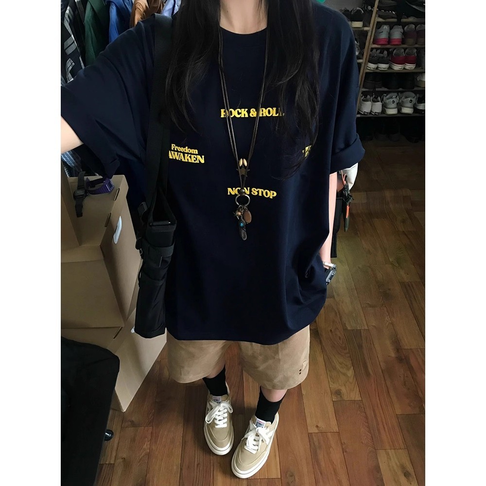 （Giao hàng 24h）Angela áo thun thư in hinh local brand vintage áo phông gonz thời trang-B000012