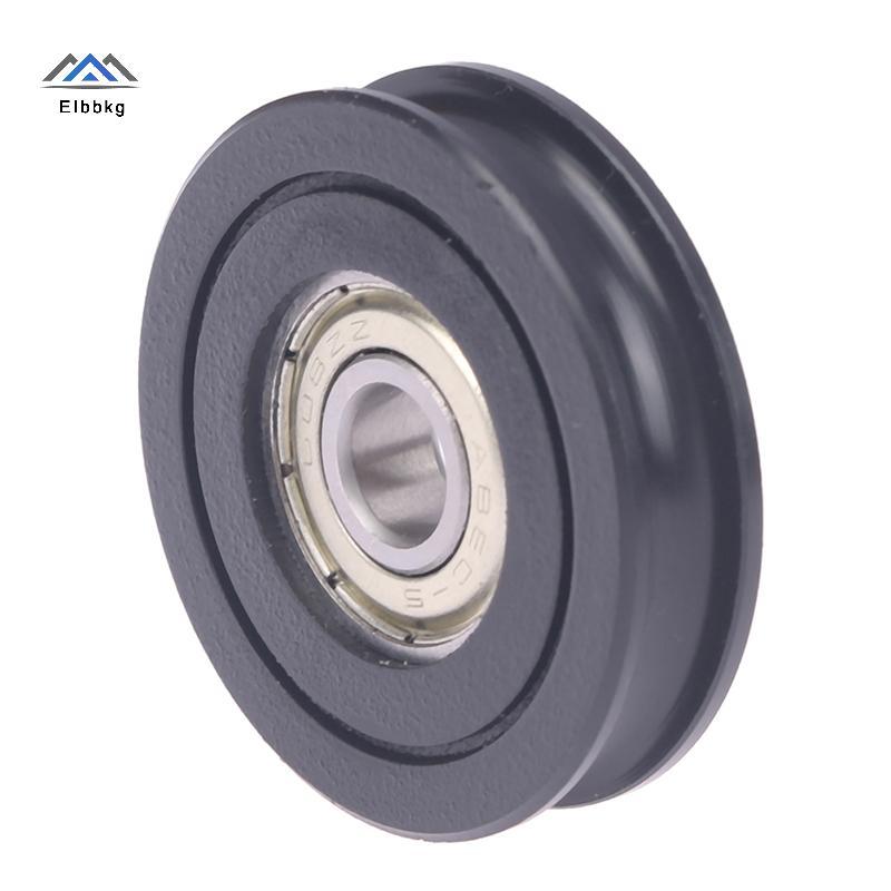 ELBBKG Delrin POM 8x40x10MM U Loại Rãnh Bi Bánh Xe Ròng Rọc Con Lăn 608ZZ Delrin Bánh Xe Mới