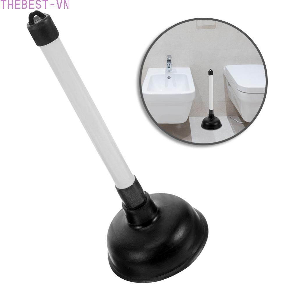[Thebest]Toilet Plunger Easy To Clean Long Sturdy Handle Multi-use Tool Sturdy Rubber