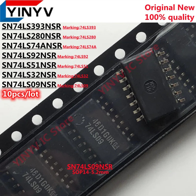 5 CÁI SN74LS393NSR 74LS393 SN74LS280NSR 74LS280 SN74LS92NSR 74LS92 SN74LS74ANSR 74LS74A SN74LS51NSR 