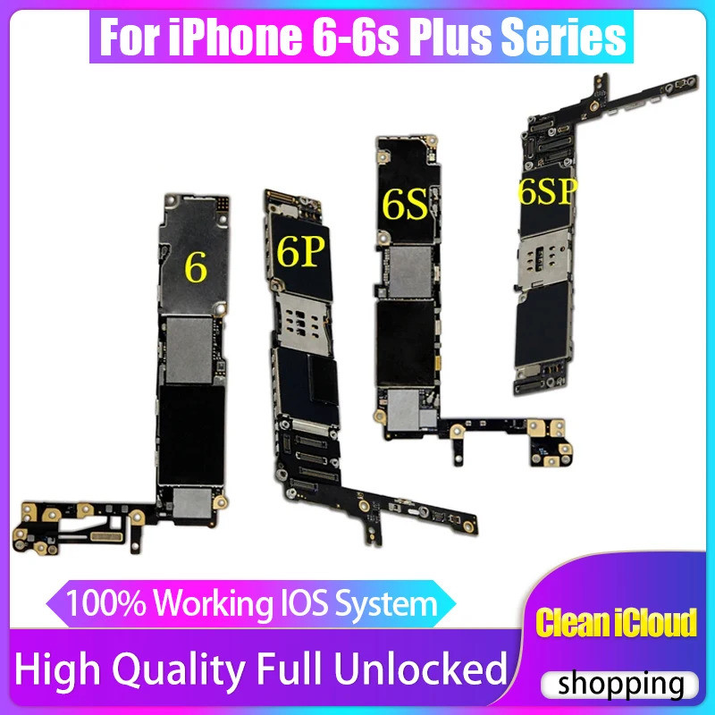 MainBoard Chính Hãng Cho 6 Plus / 6S Plus / 6 / 6S Bo Mạch Chủ Mở Khóa 32GB 64GB 128GB Bảng Logic Sạ