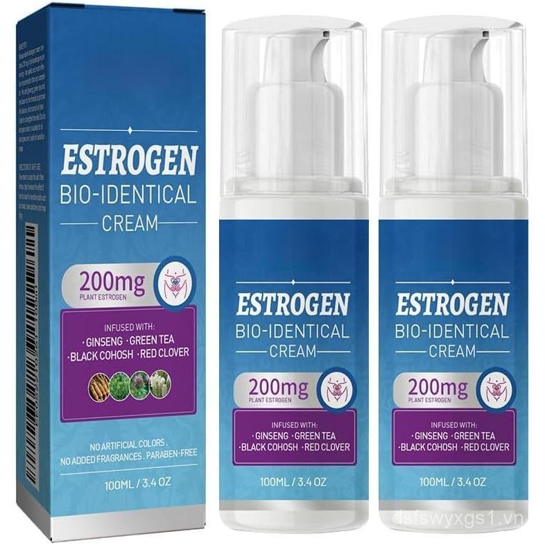2 Kem Estrogen Cân Bằng Hormon, Kem Estrogen 100ml dành cho Nữ-Mùa mãn kinh, Hỗ Trợ Cân Bằng Cho Cơ 