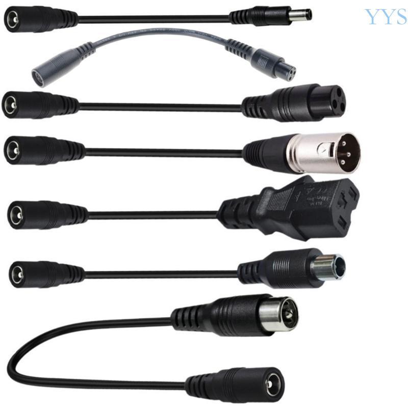 Copper Wire DC5521 Female to 3PIN Aviation Head Adapter Cable Converter Cord