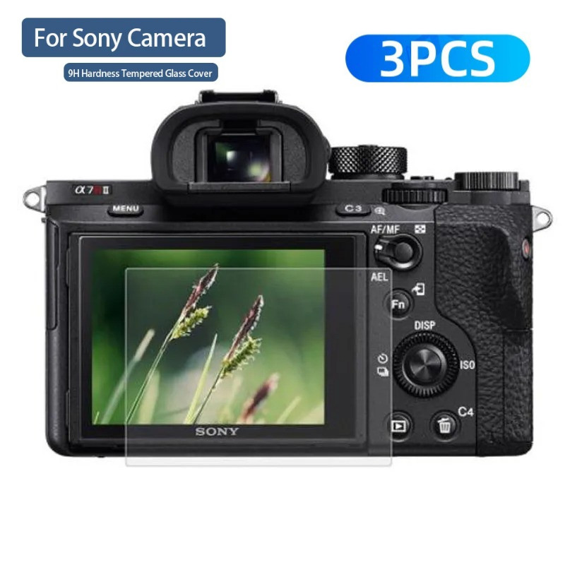 3 Chiếc Cho Sony HX400 FX30B FX30 FX3 Camera 9H Kính Cường Lực Phim LCD HD Kính Cho Sony HX350 HX300