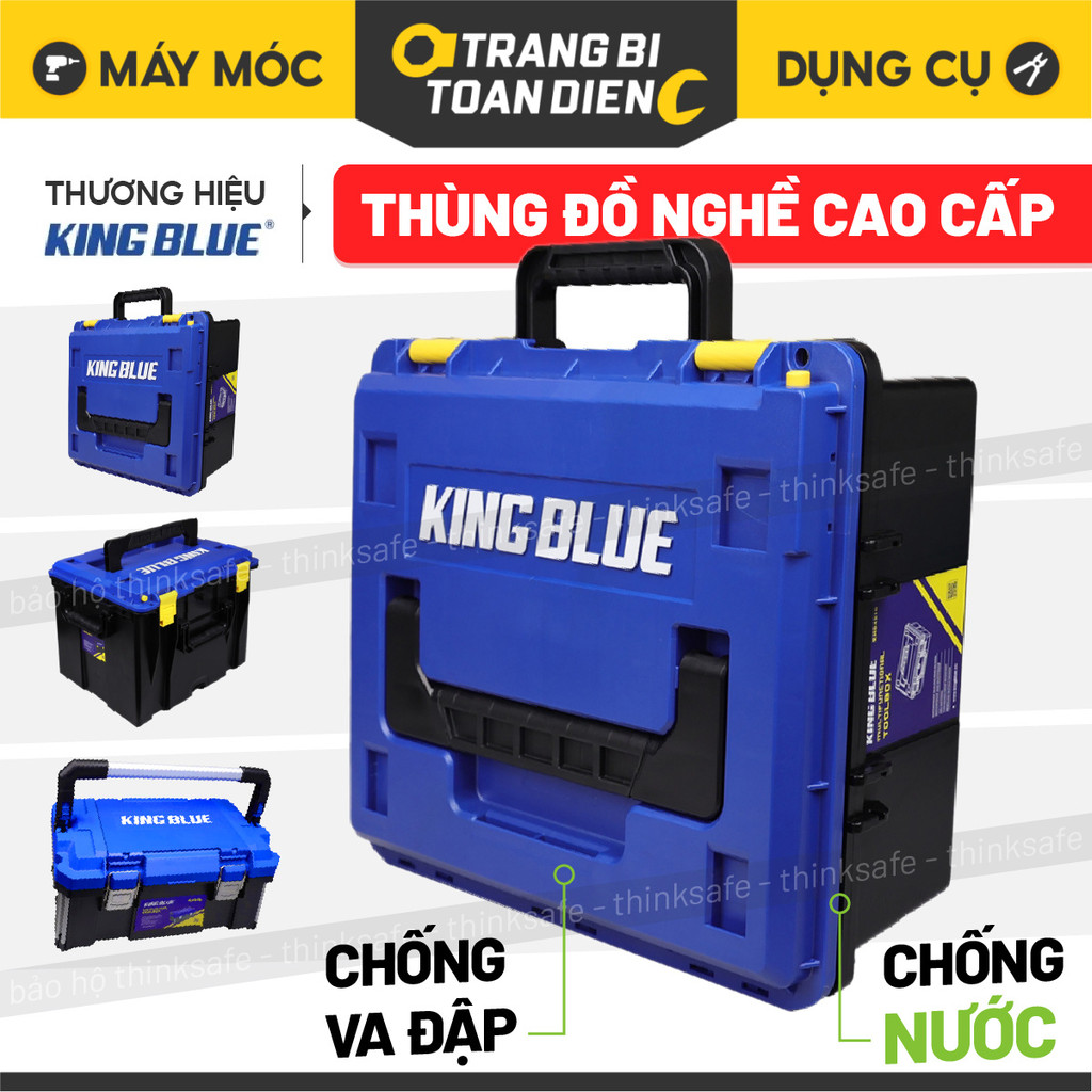Thùng đựng đồ nghề, dụng cụ KingBlue KHD4212/ KHD4216 Thùng đồ nghề Hộp nhựa ABS Chống nước, Chống v