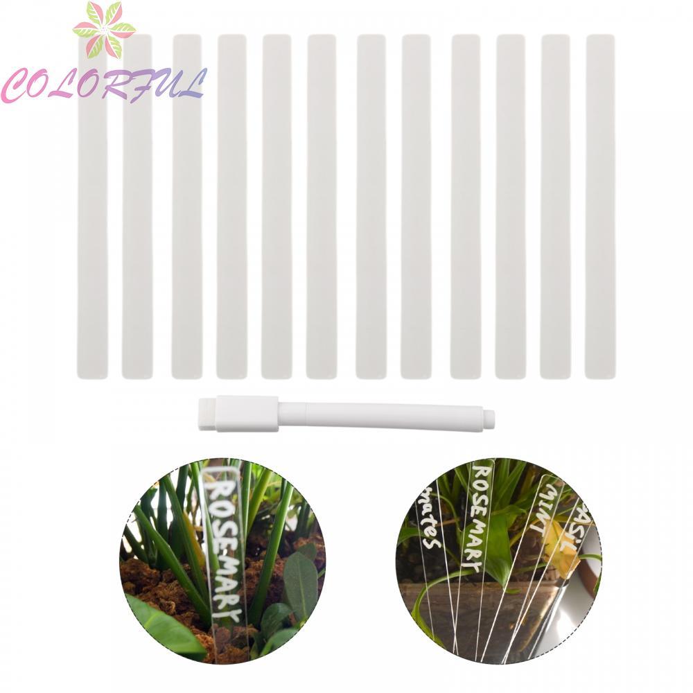 Signage Yard Acrylic Durable Garden Gardening Herb Signs Plant Markers