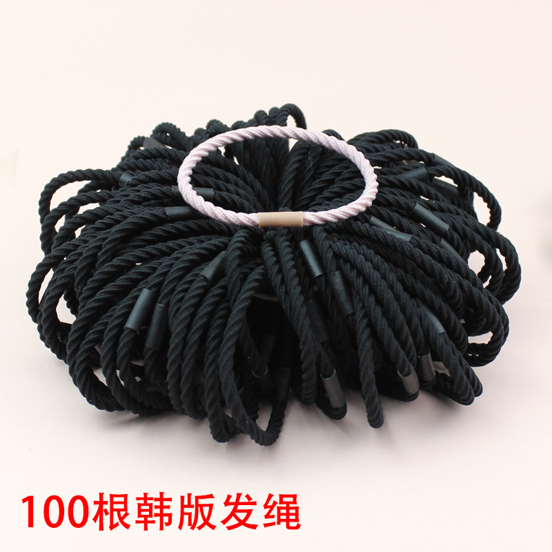 100 Dây Buộc Tóc Hàn Quốc Đơn Giản Thời Trang Đầu Dây Buộc Nữ Cao Su Dây Buộc Tóc Mũ Đội Đầu Dây Buộ