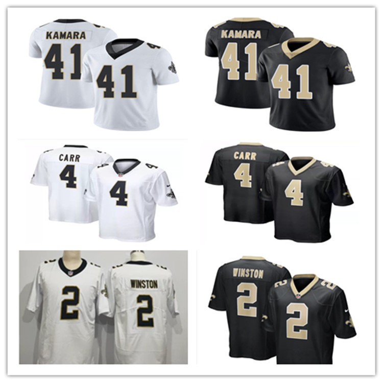 Giao hàng trong ngàyÁo bóng bầu dục nam NFL Saints-41 Kamara 2-Winston 4-Carr