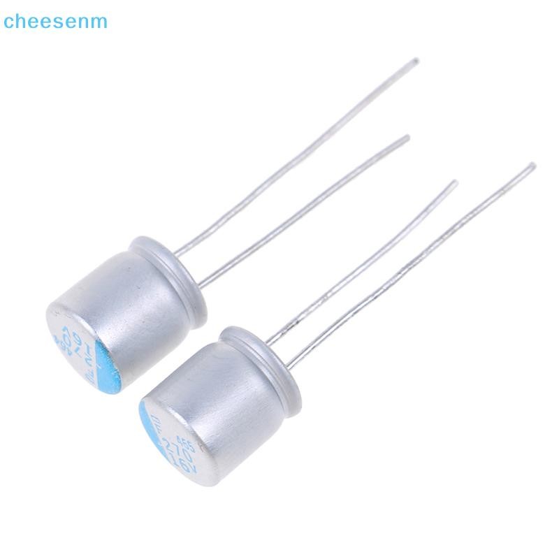 Cheenm 10 chiếc 270uF 16V NCC PSF seris 8x8mm Bo mạch chủ ESR thấp VGA Tụ điện rắn VN
