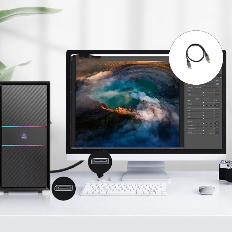 Fir Fast DisplayPort 1 4 Dây 8K 60Hz 4K120Hz Đầu nối Video 32 Băng thông 4Gbps