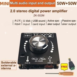 Mạch Khuếch Đại Âm Thanh Vào Bluetooth 5.0 50Wx2 ( Chính Hãng Wuzhi 502M)