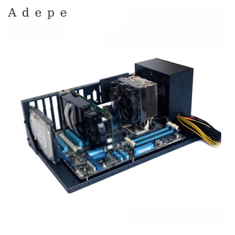 Ốp lưng máy tính Open Air PC Case Steel, Hỗ trợ Max 305330Mm Bo mạch chủ màu đen, khung gầm máy tính