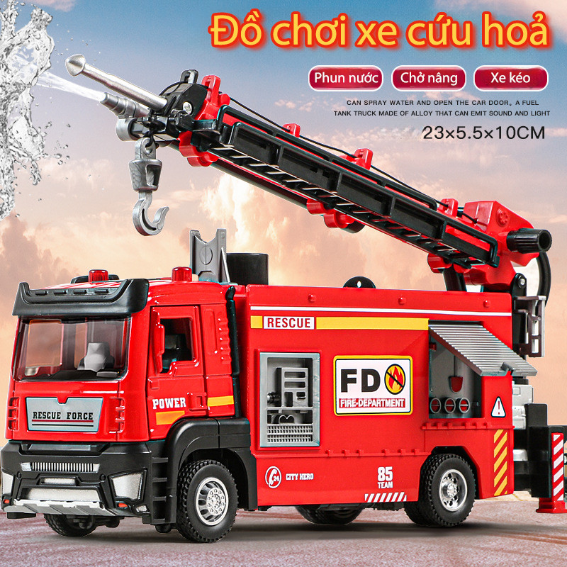 Xe Cứu Hỏa Phun Nước, Ròng Rọc và Thang Nâng