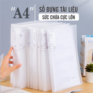  Bìa Lá Đựng Tài Liệu A4 Nhựa PP – File Lá Trong Suốt Chống Nước Sắp Xếp Hồ Sơ Văn Phòng 