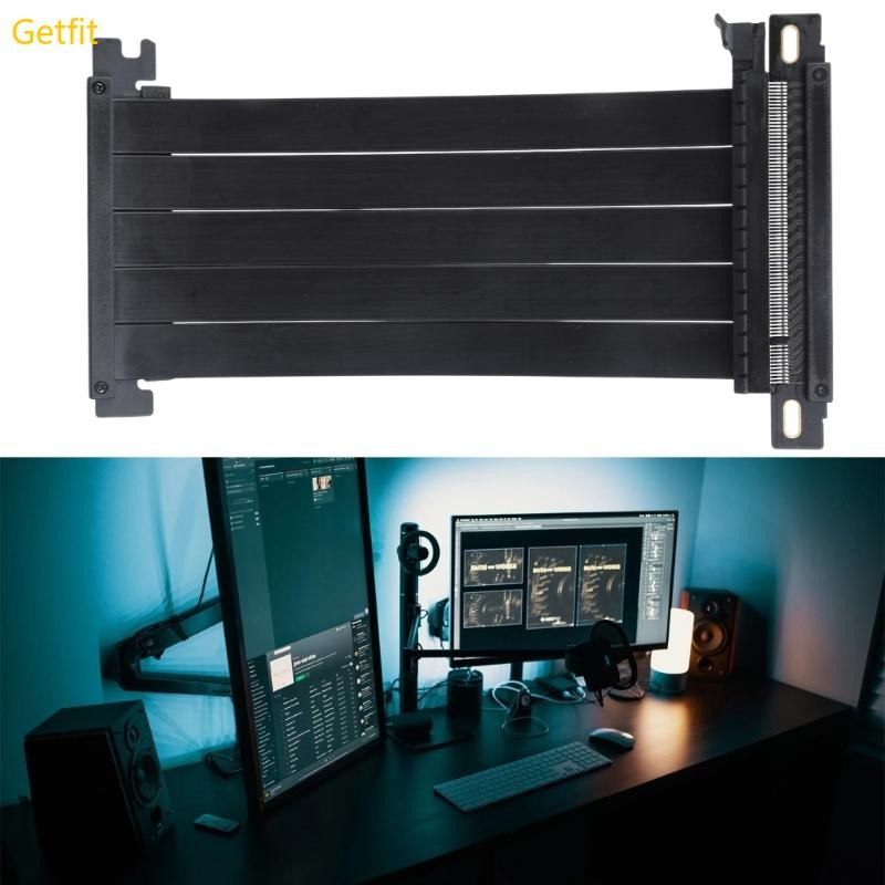 GETF Double Reverse Pci Express 4 0 Riser X16 Cáp Đồ Họa Card Video GPU ITX A4 Mini PC Case Pcie 4 R