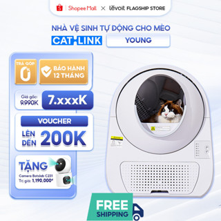 TẶNG CAMERA C231 - Máy Dọn Phân Cho Mèo Tự Động CATLINK Young | Khử mùi hiệu quả - Cảm biến an toàn - Ngăn chứa lớn