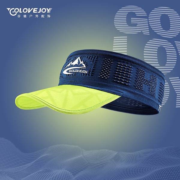 【Ready Stock】 Running Visor Cap Men's Summer Breathable Sun Protection Quick-Drying Tennis Cap Outdo