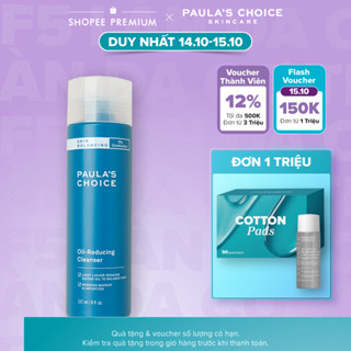 Sữa rửa mặt làm sạch lỗ chân lông và giảm dầu thừa Paula's Choice Skin Balancing Oil-Reducing Cleanser 237ml 1150