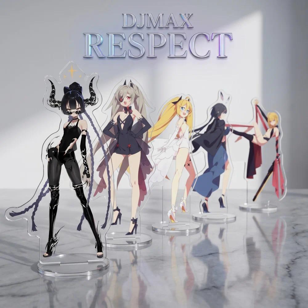 Trò chơi DJMAX RESPECT El Clear El Fail  Sexy Anime Mica Giá đỡ keychain Mô hình Desk peripheral