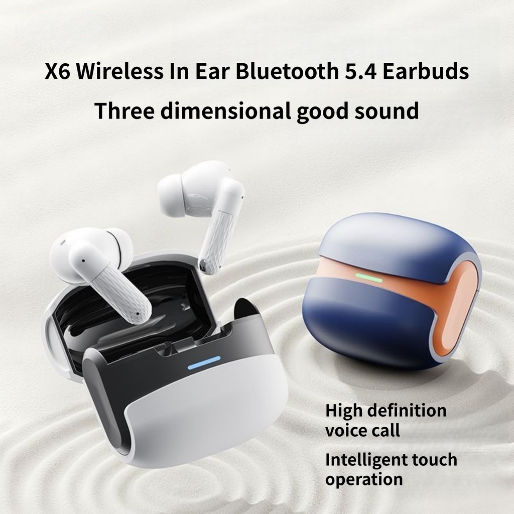 Tai nghe nhét tai bluetooth X6 không dây có hiệu ứng âm thanh nổi có độ trung…