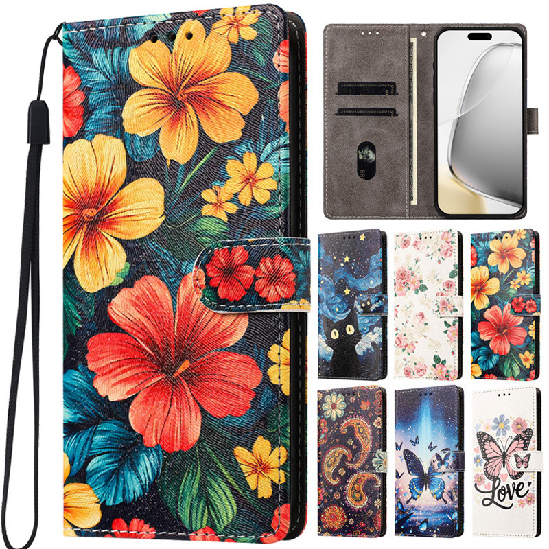 Ốp Điện Thoại Hoa 3D Cho Coque Samsung Galaxy A56 A36 A25 A16 A06 4G M56 M36 M16 M06 F16 F06 5G Sách