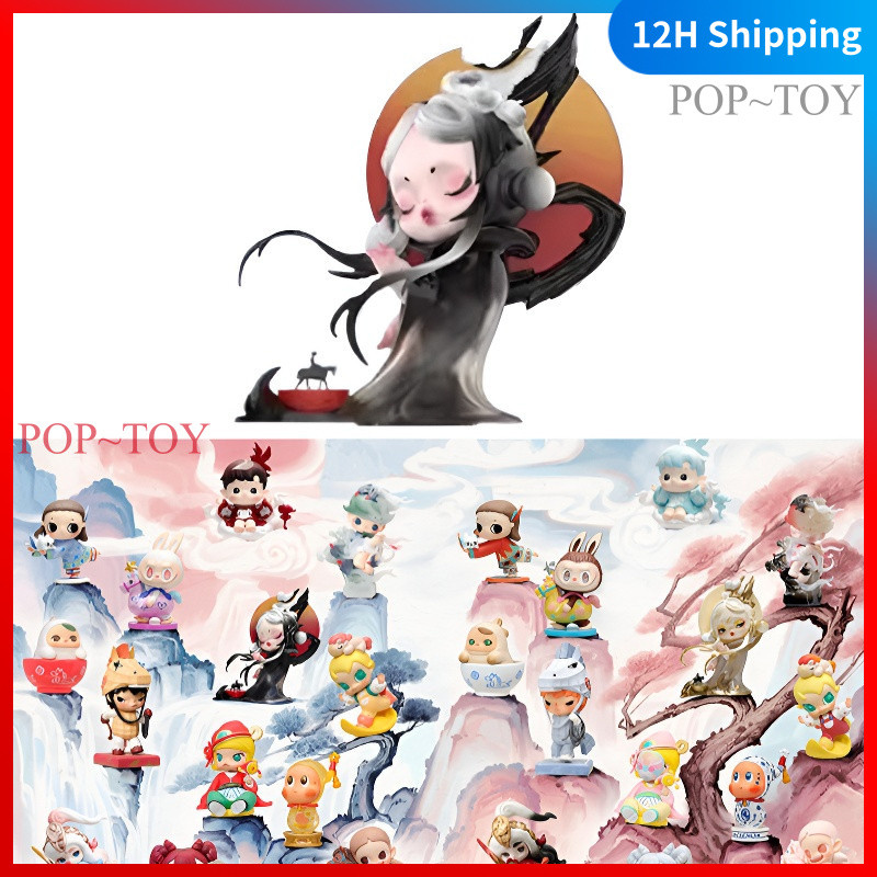 POPMART The Golden Gallop Series Figures blind box skullpanda dimoo hirono nyota collectible figurin