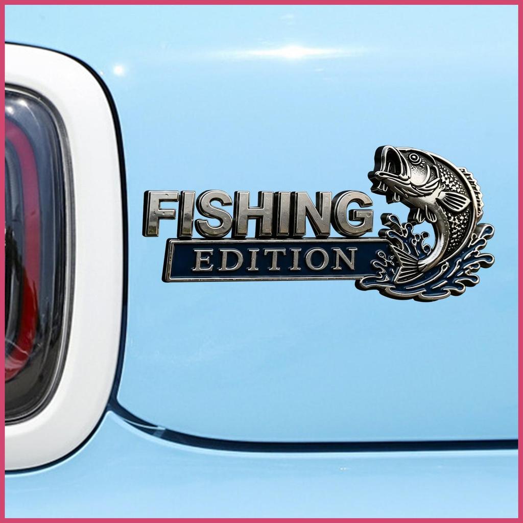 Biểu Tượng Xe Ô Tô Phiên Bản Câu Cá Chống Phai Màu Phiên Bản Câu Cá 3D Dán Xe Ô Tô SUV RV Sedan kola