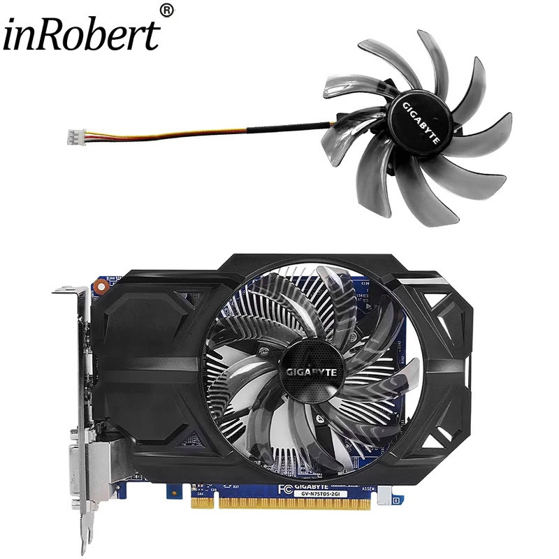 * N​Ew 95MM T129215SM GTX750 GTX750Ti Quạt Card Video Cho Ggabyte GTX 750 750Ti ITX Thay Thế Card Đồ