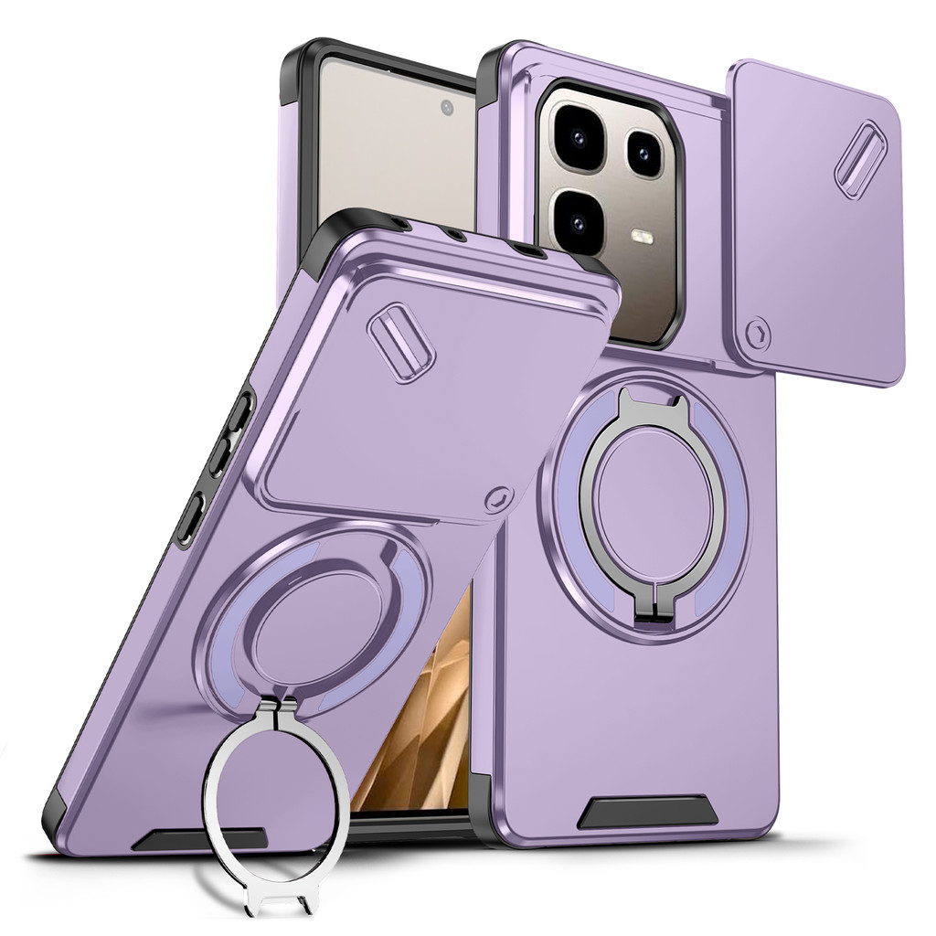 Dành Cho Infinix Note 50 Pro + Ốp Lưng Infinix Note 50 Pro Plus Vỏ Vòng Từ Tính Giáp Trượt Ống Kính 