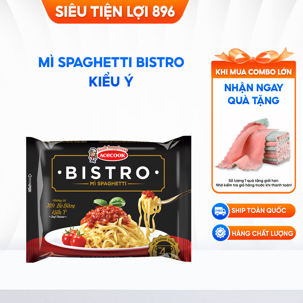 Mì spaghetti Bistro vị bò bằm kiểu Ý gói 100g