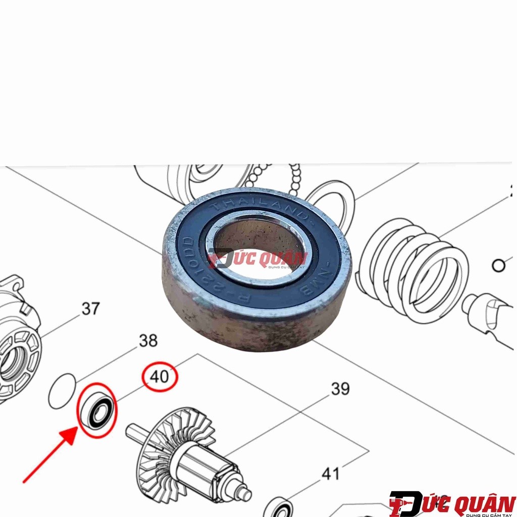 Vòng bi bạc đan máy Makita 6900DDW/ BCS550/ DTW1001/ DTW1002