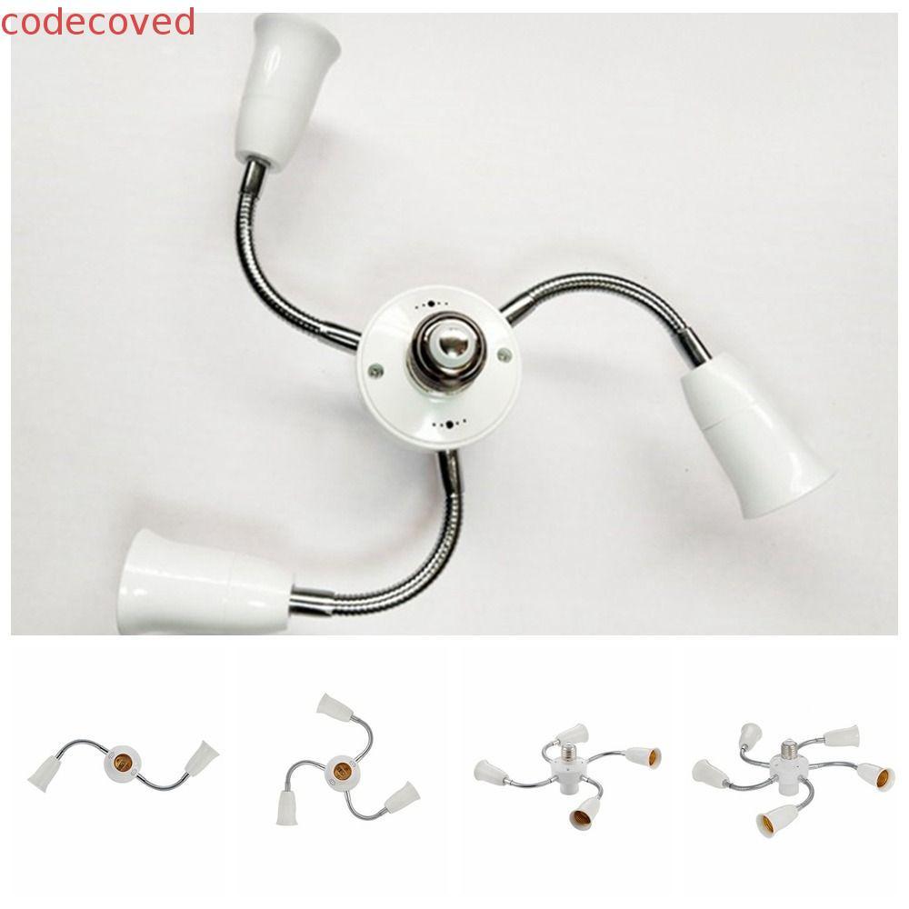 Bộ chia ổ cắm đèn CODECOVED E27, Bộ chuyển đổi bóng đèn Bộ chuyển đổi giá đỡ đèn E27 linh hoạt, có t