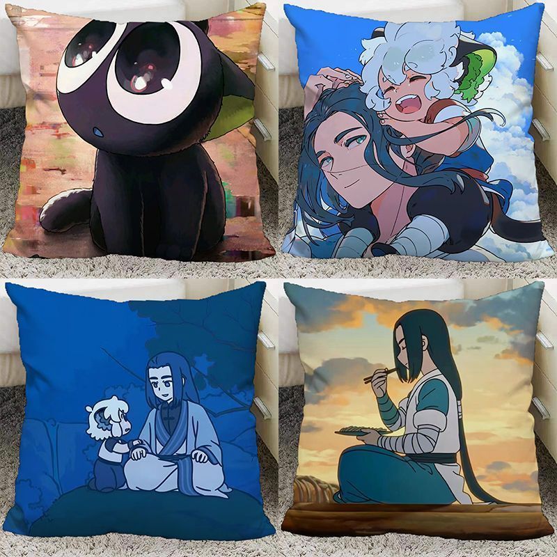 Hai Chiều Gối Đệm Luo Xiaohei Wars Anime Ngoại Vi Gối Sofa Xe Gối Quà Tặng Cho Nam Nữ Bạn Gái 26.6.2
