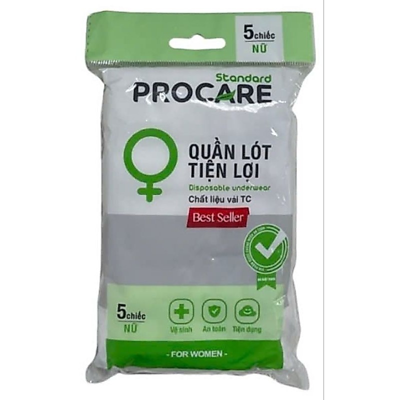 Quần lót Procare cotton dùng 1 lần cho mẹ bầu sau sinh đủ size