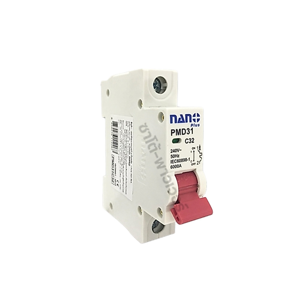 Nano Plus 1P 32A Phanh Master Sub-Circuit Breaker 1 Cực -240VAC 32A 6kA Rail Loại Phanh...