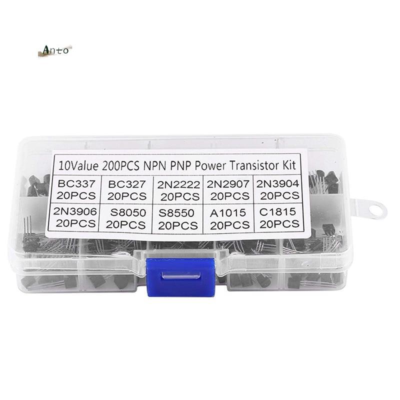 200 Chiếc BC337 Đến C1815 Bộ Transistor Silicon Transistor NPN TO-92 PNP