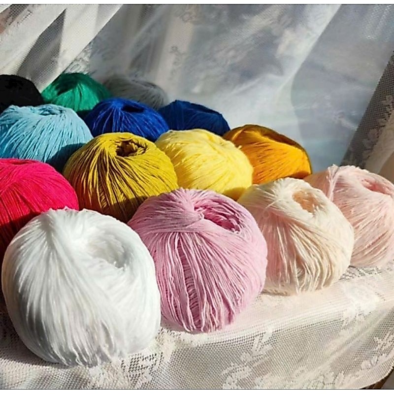 Len Nhung Đũa Mini Sợi Nhỏ - 1mm Móc Thú Búp bê Móc Hoa Cuộn 50gr