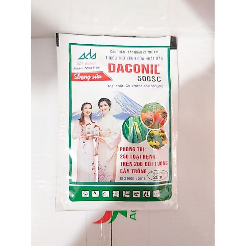 Daconil 500sc Phòng trí 250 loại bệnh trên 200 đối tượng cây trồng
