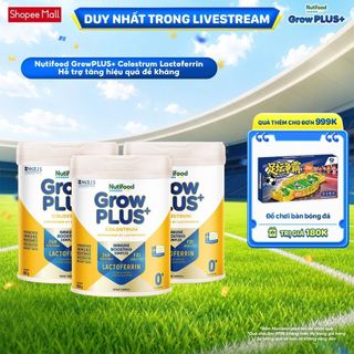 Combo 3 Sữa bột Nutifood Sweden GrowPLUS+ Colostrum Lactoferrin 0+ 800g