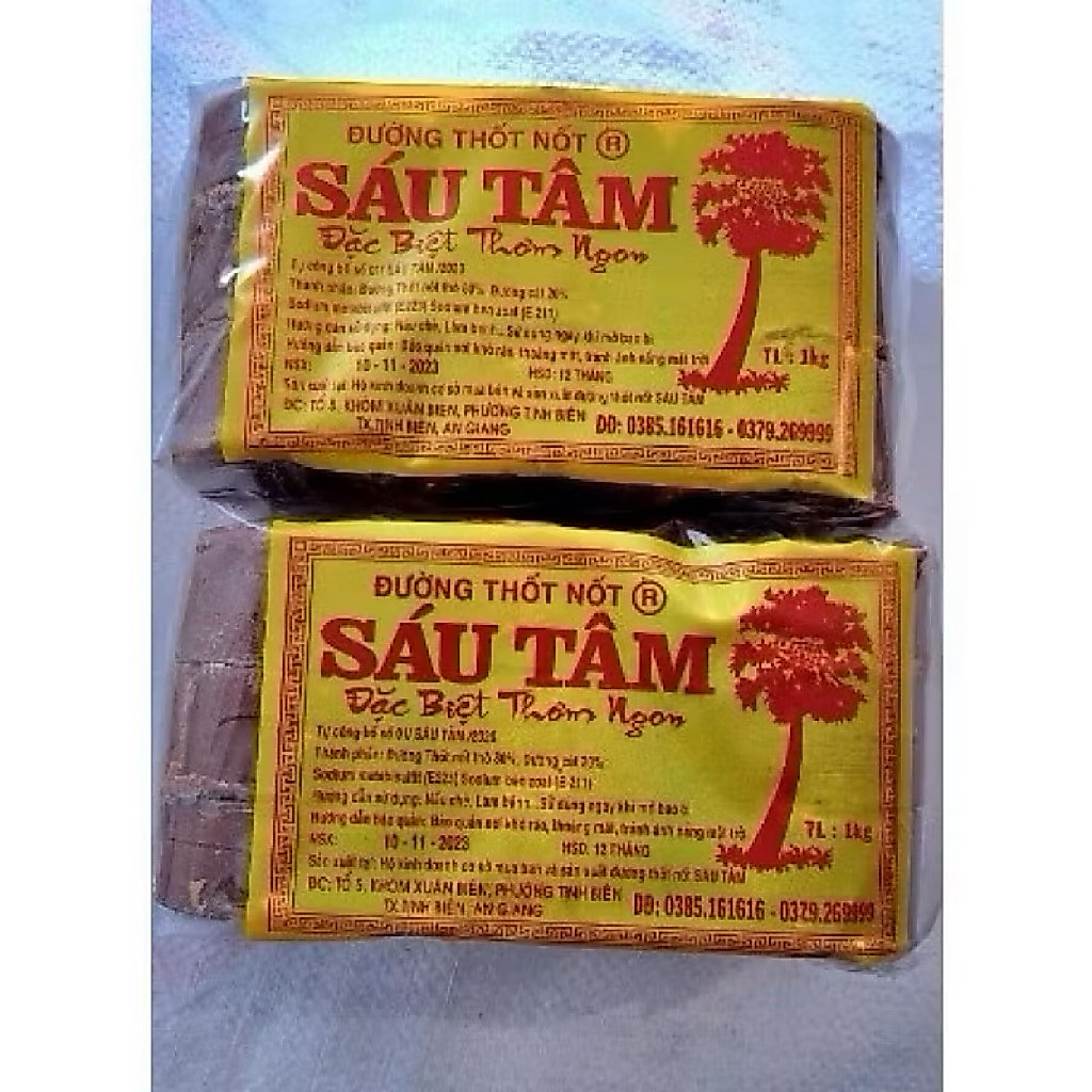 ( Sỉ 10kg) Đường thốt nốt Sáu Tâm- 10kg