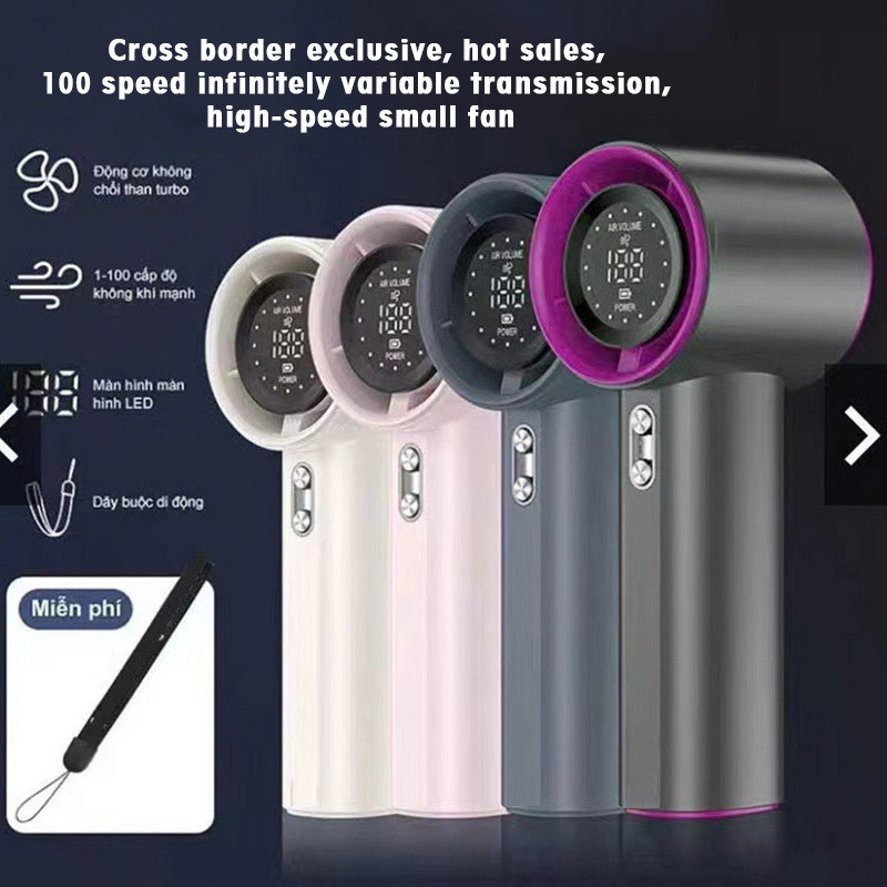 Popular~New high-speed handheld fan usb Rechargeable Mini Portable Powerful Turbo Handheld Fan3z