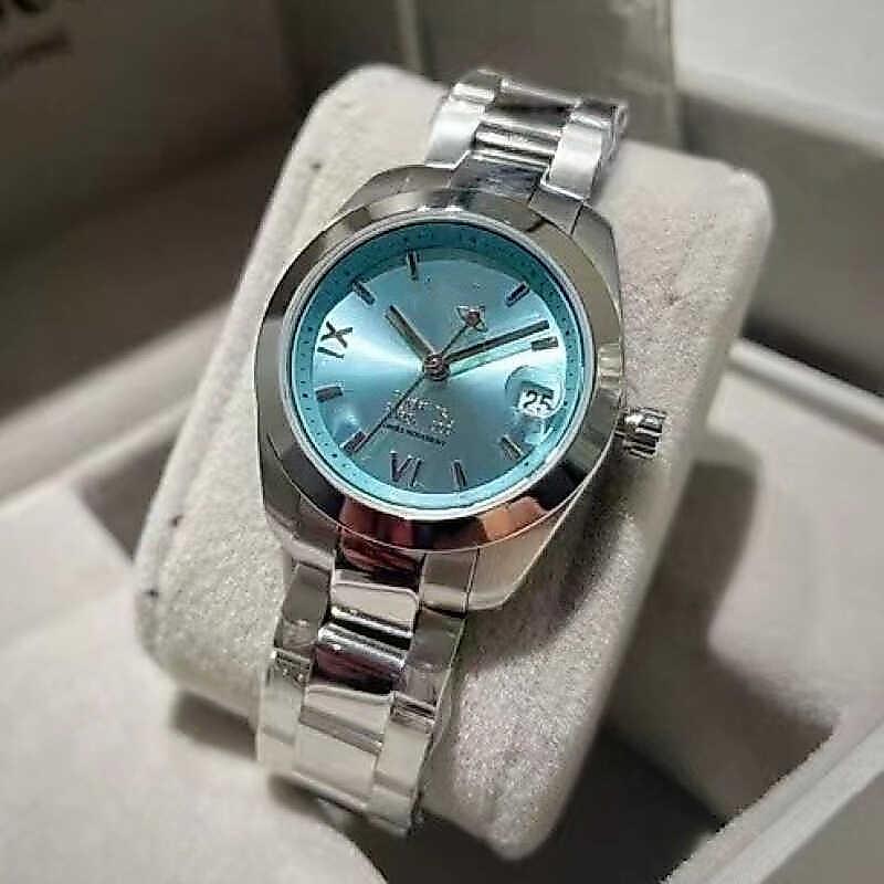 Chất lượng cao Vivian Western Iron House Crushed Ice Blue Watch Quartz Saturn Watch Đồng hồ nữ