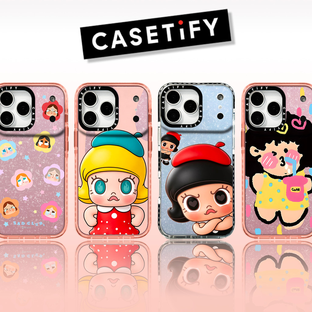 Angry Molly Casetify Glitter Phone Case for iPhone 17 16 15 14 13 12 11 Pro Max Plus transparent pho