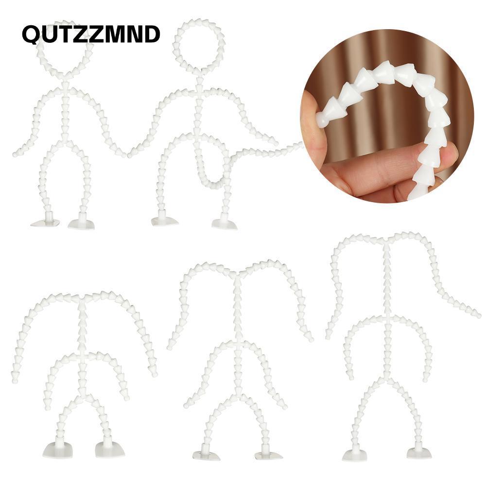 QUTZZMND Búp Bê Khớp Xương Thỏ Sáng Tạo Gấu Có Thể Uốn Cong Khớp Phụ Kiện Búp Bê