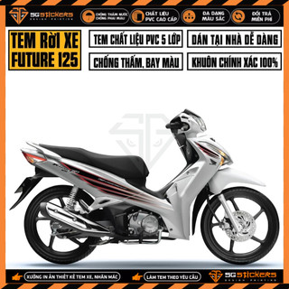 Tem Rời Xe Future 125 Cao Cấp Dễ Dán | FU-02 | Tem Xe Future Fi 2012 - 2022 Chất Liệu Decal Chống Nước, Chống Phai Màu